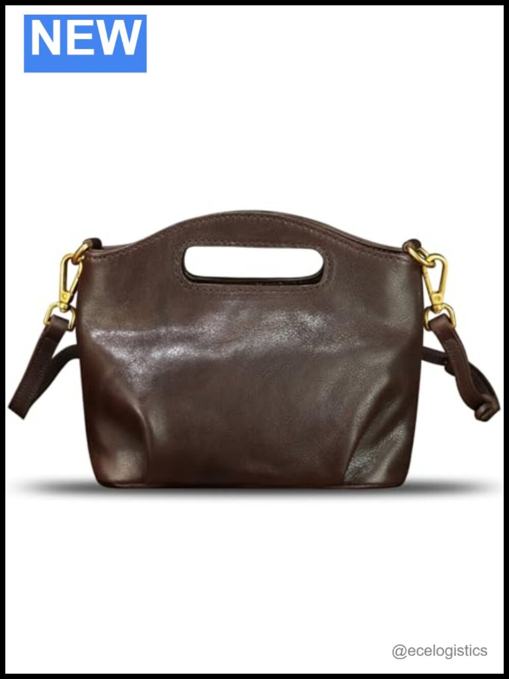 Genuine Leather Small Satchel Handbag Crossbody Shoulder Bag